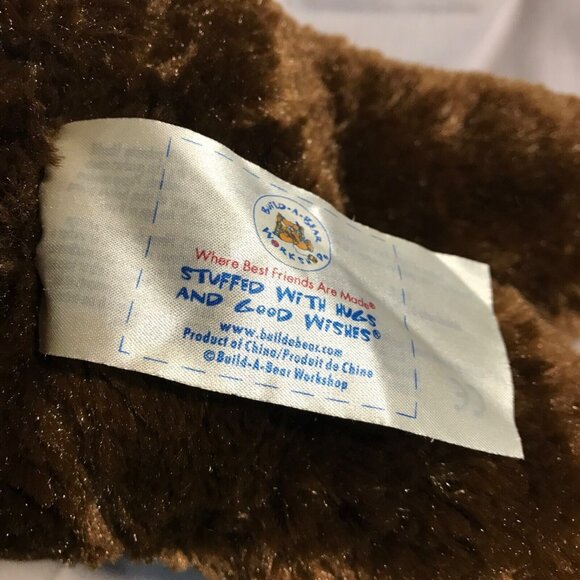 Build A Bear Workshop Brown Teddy Bear In Pink Hoodie Plush Toy 14" - Picture 16 of 16